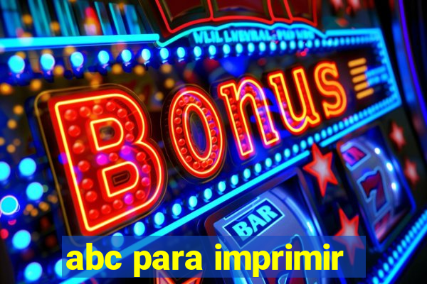 abc para imprimir